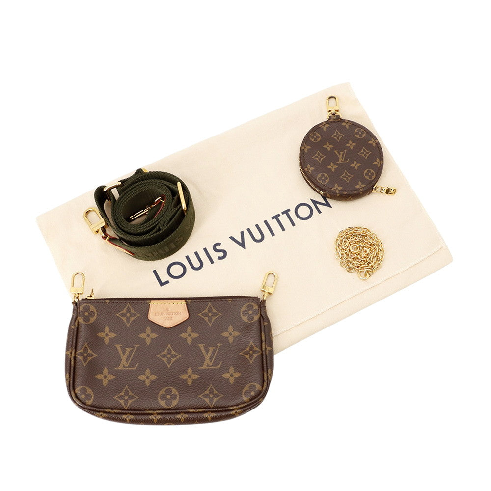LOUIS VUITTON Multi Pochette Accessoires KhakiM44813 Monogram