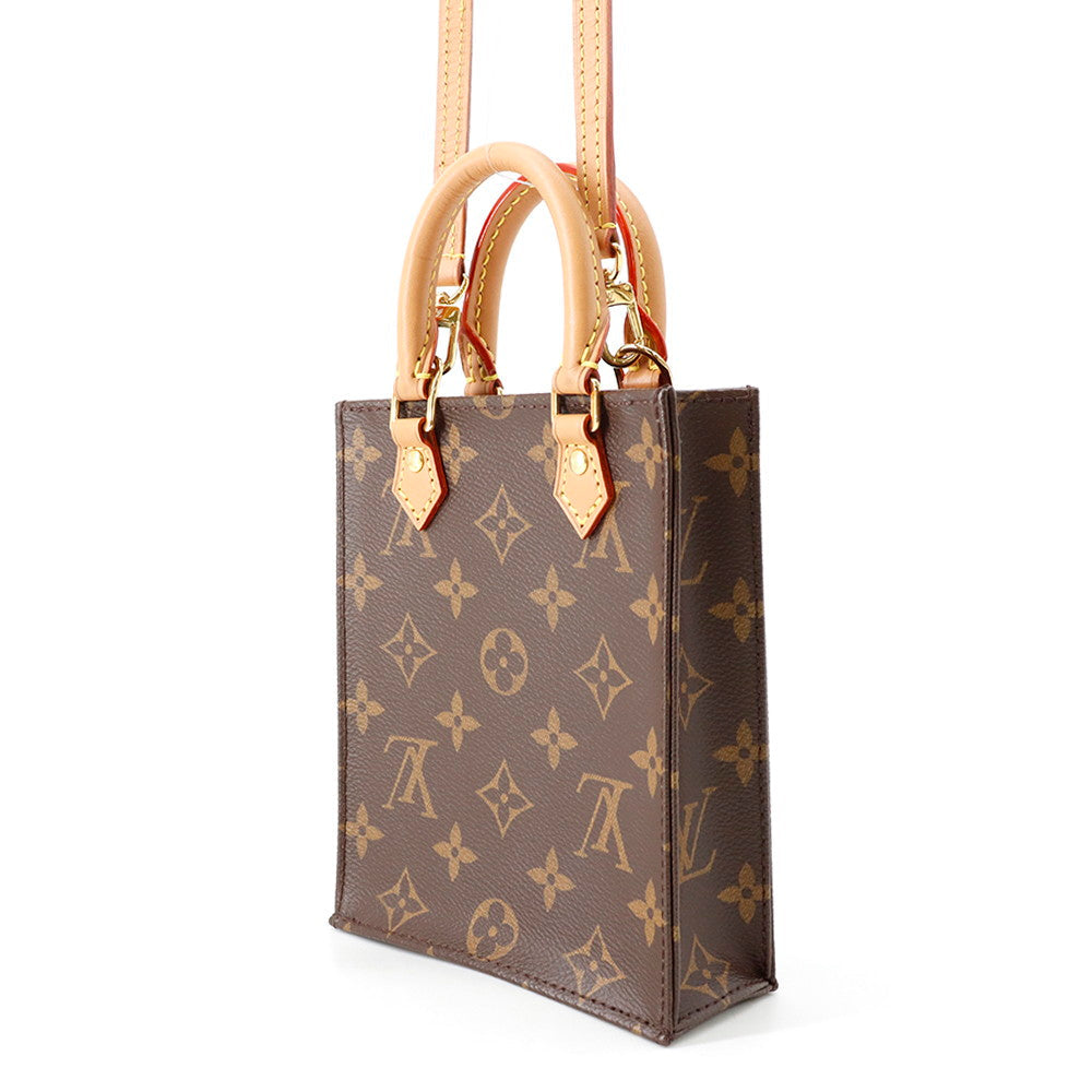 LOUIS VUITTON Petit Sac Plat BrownM69442 Monogram