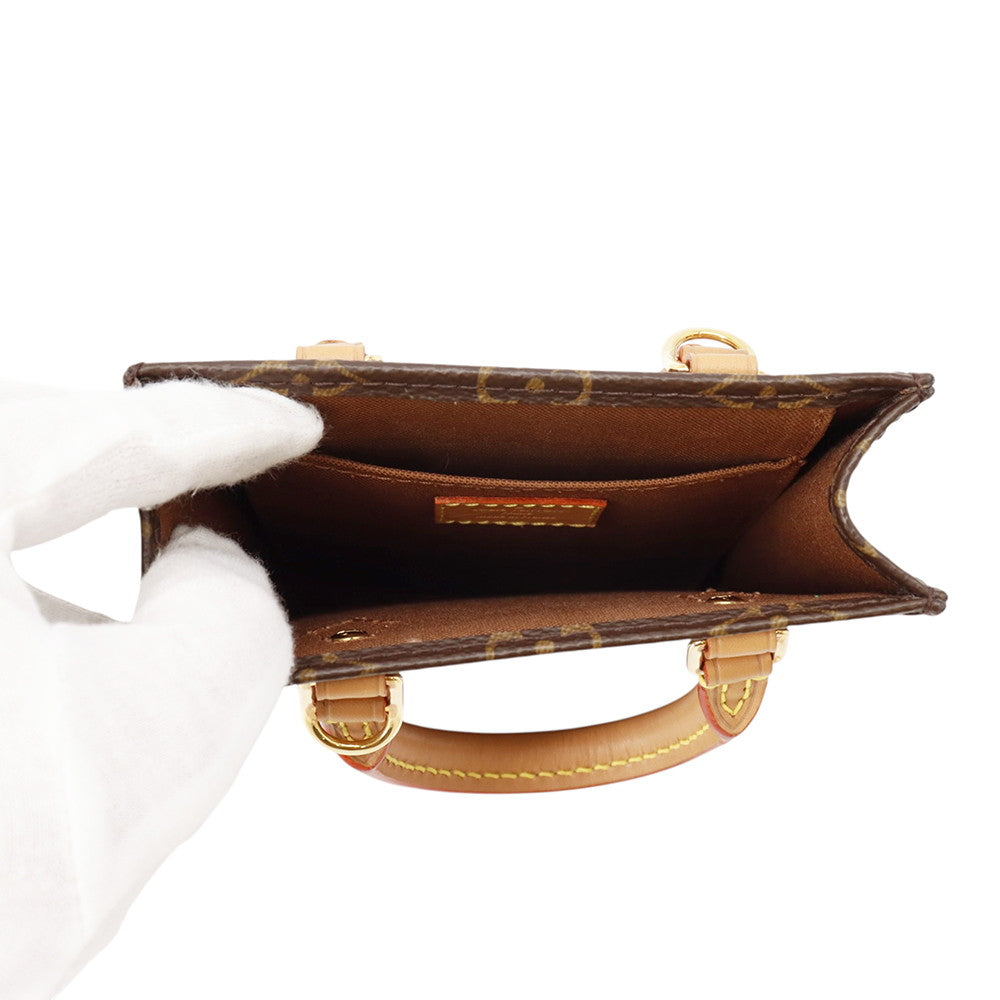 LOUIS VUITTON Petit Sac Plat BrownM69442 Monogram