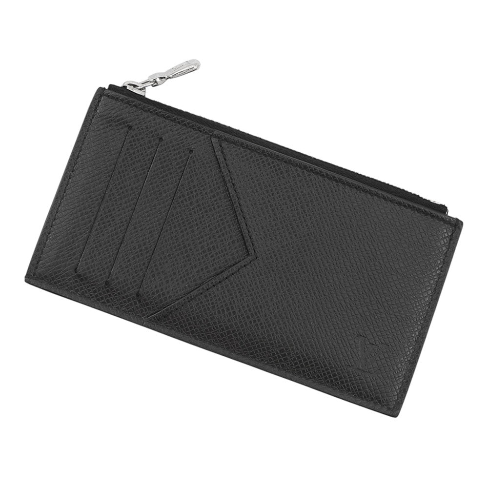 LOUIS VUITTON Coin card holder NoirM62914 Taiga Leather