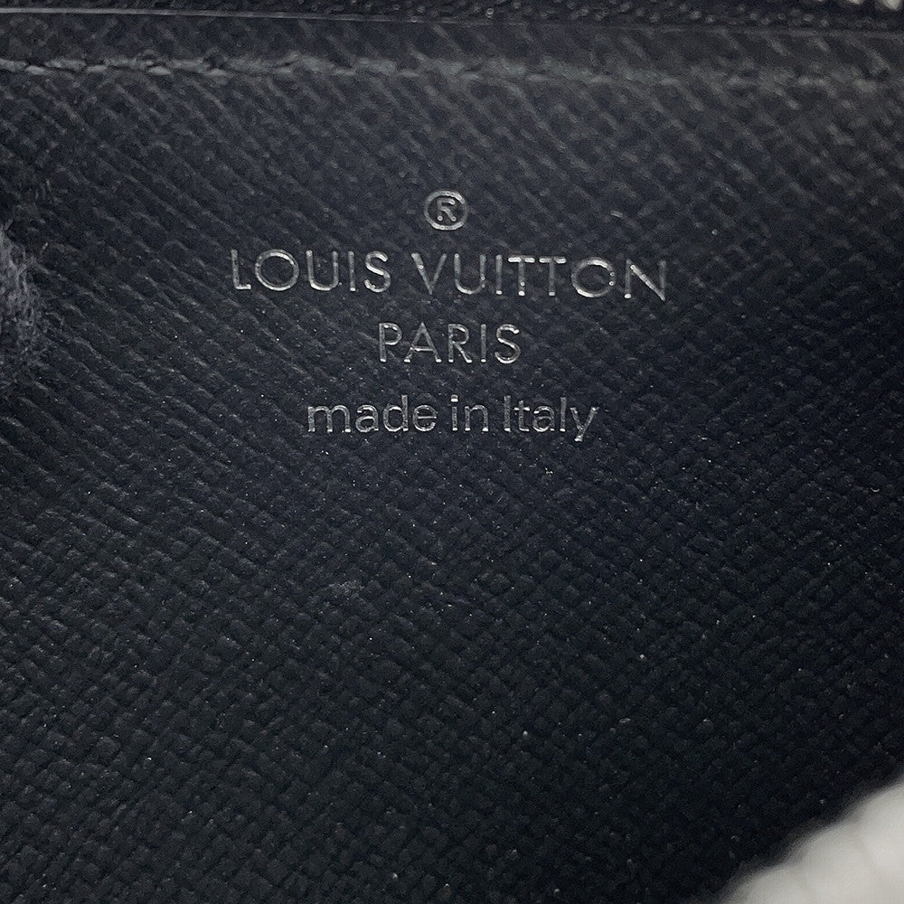 LOUIS VUITTON Coin card holder NoirM62914 Taiga Leather