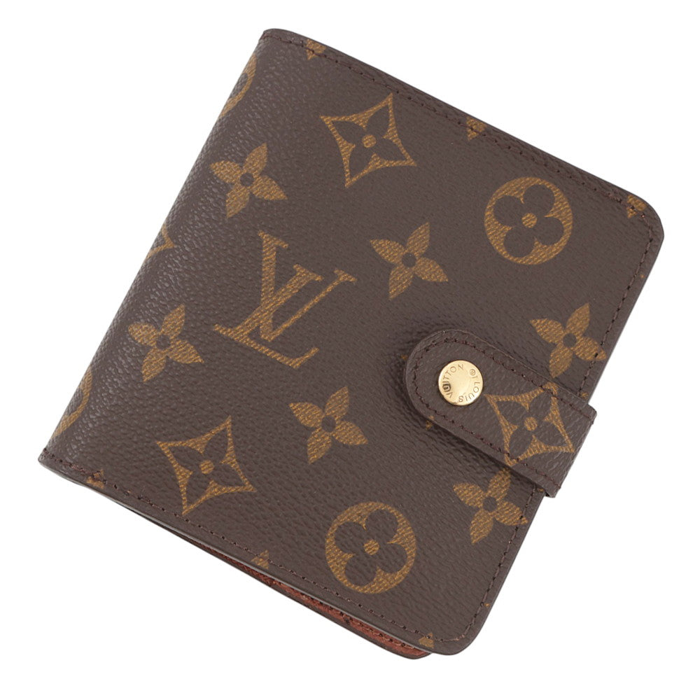 LOUIS VUITTON Compact zip BrownM61667 Monogram