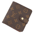LOUIS VUITTON Compact zip BrownM61667 Monogram