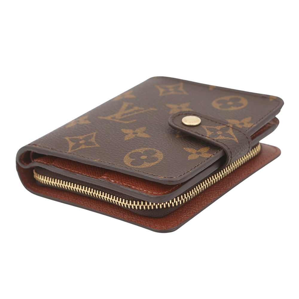 LOUIS VUITTON Compact zip BrownM61667 Monogram