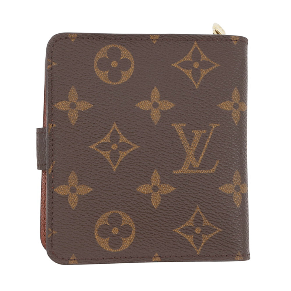 LOUIS VUITTON Compact zip BrownM61667 Monogram