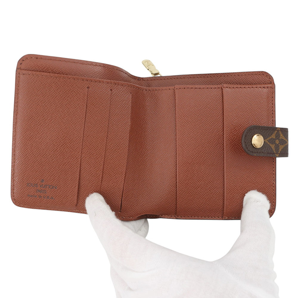 LOUIS VUITTON Compact zip BrownM61667 Monogram