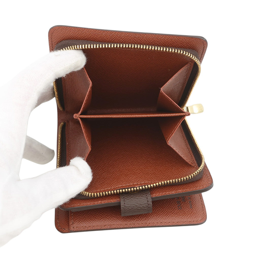 LOUIS VUITTON Compact zip BrownM61667 Monogram