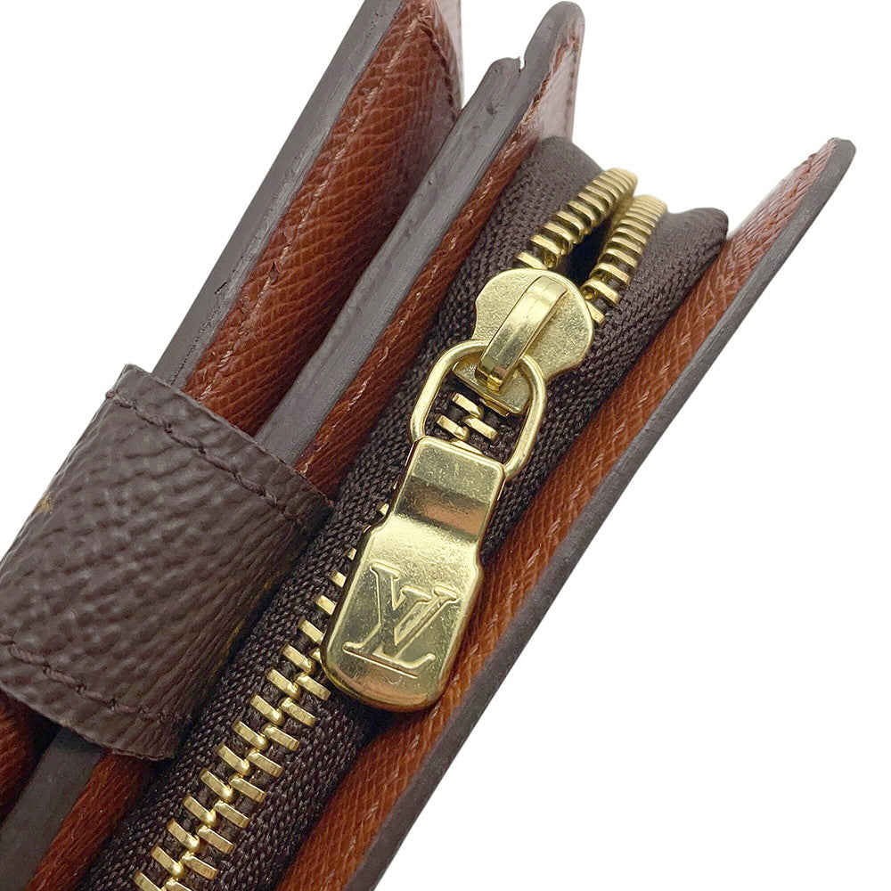 LOUIS VUITTON Compact zip BrownM61667 Monogram