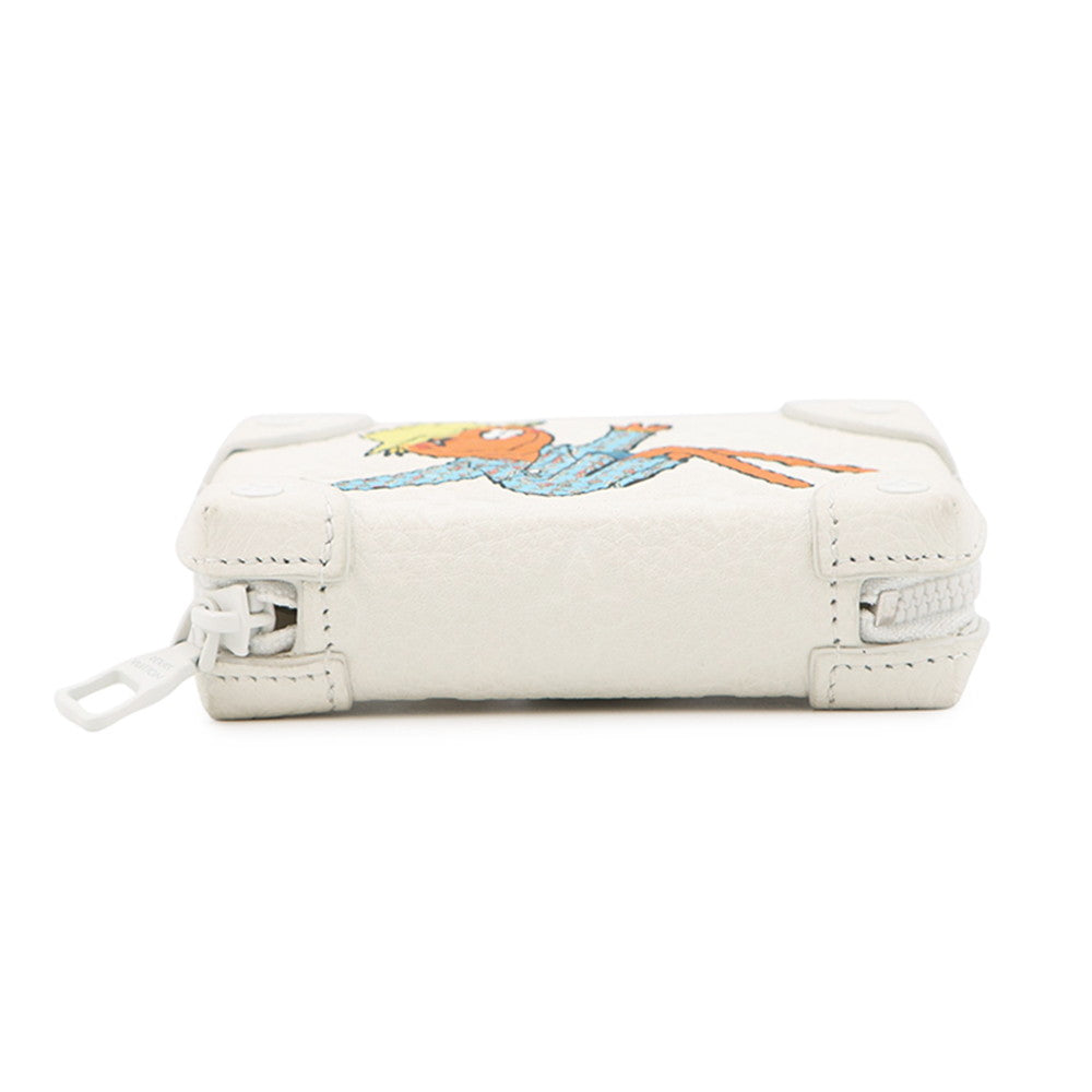 LOUIS VUITTON LV Friend Soft Trunk Necklace Wallet WhiteM80209 Monogram・Pattern/Taurillon Leather