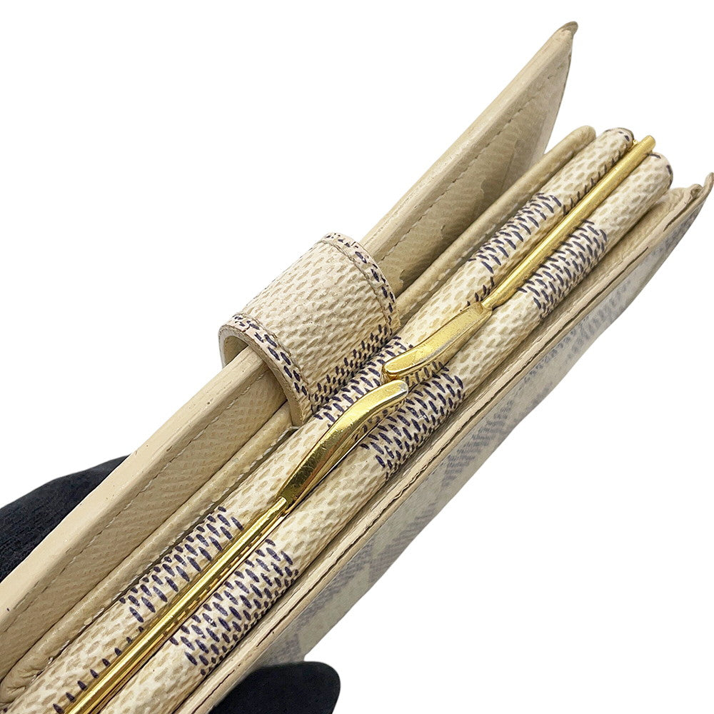 LOUIS VUITTON Portefeuille Vienova BeigeN61676 Damier Azur
