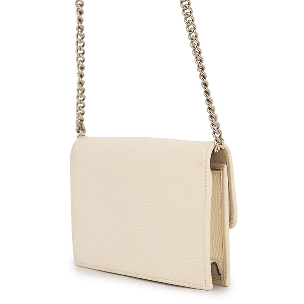 GUCCI ChainShoulder wallet Ivory615523 Leather