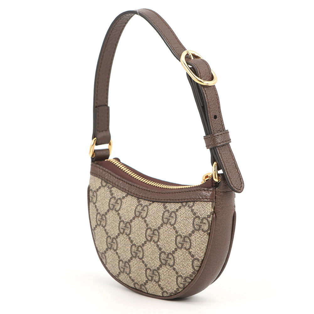GUCCI GGOphidia Mini Bag Brown/Beige746055 GG Supreme Leather
