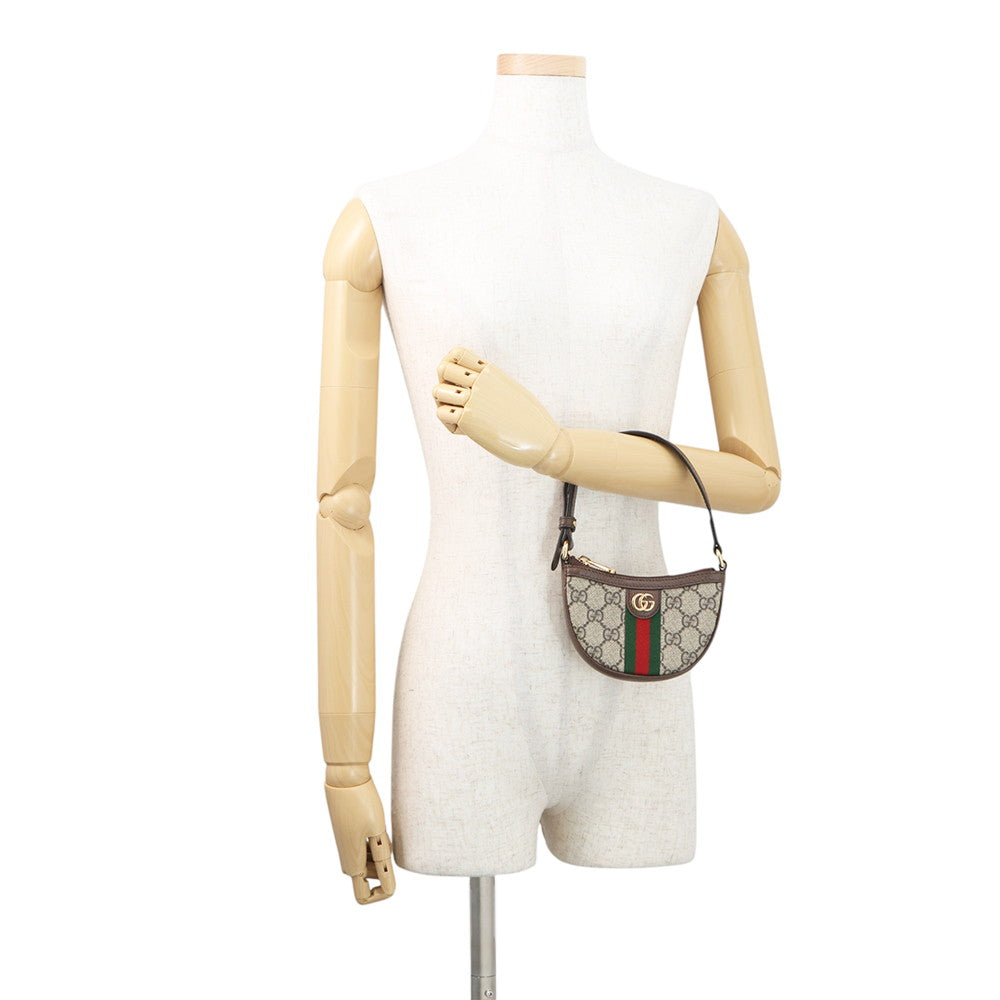 GUCCI GGOphidia Mini Bag Brown/Beige746055 GG Supreme Leather