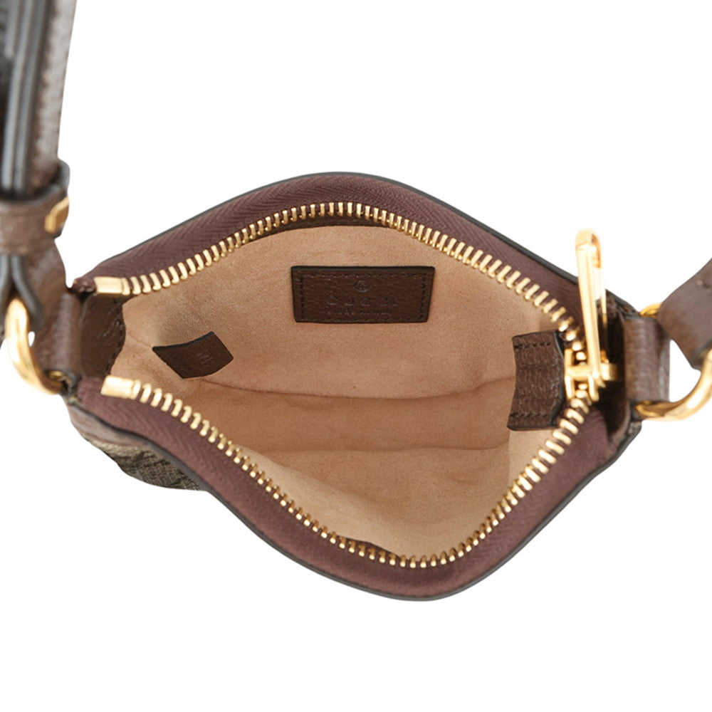 GUCCI GGOphidia Mini Bag Brown/Beige746055 GG Supreme Leather