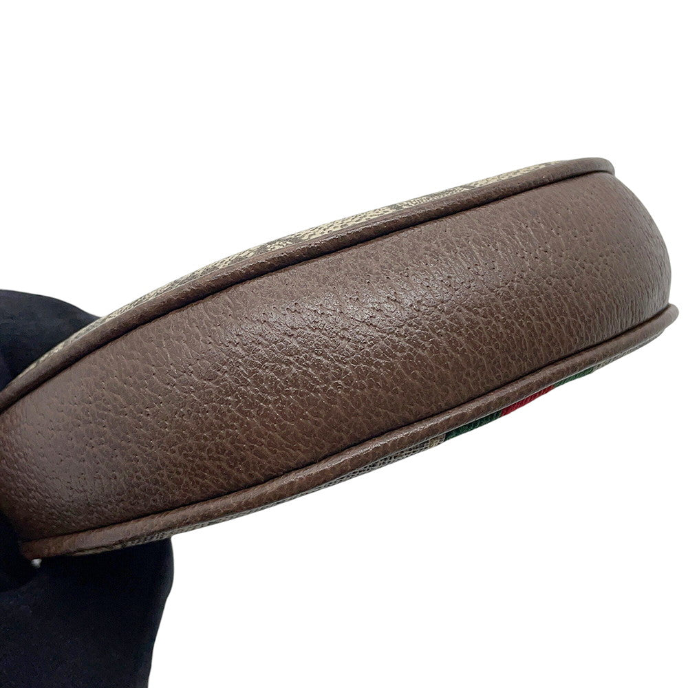 GUCCI GGOphidia Mini Bag Brown/Beige746055 GG Supreme Leather