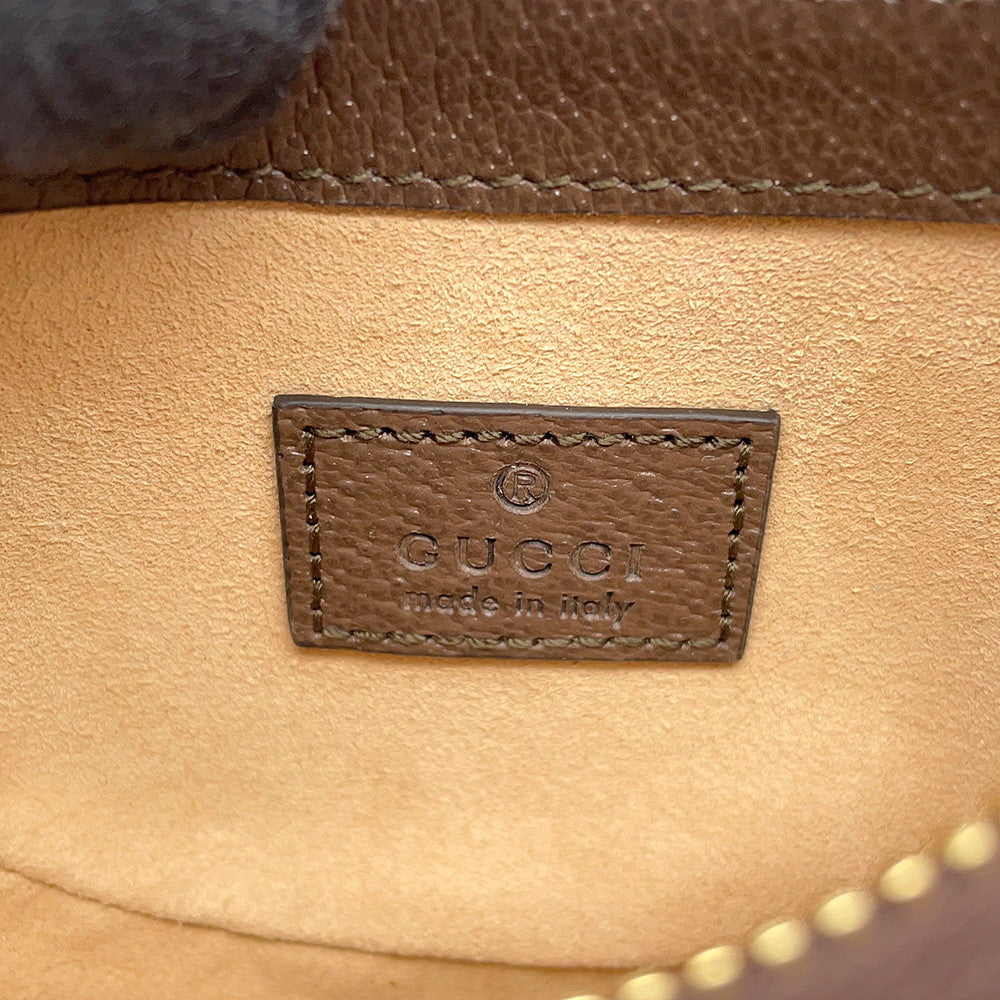 GUCCI GGOphidia Mini Bag Brown/Beige746055 GG Supreme Leather