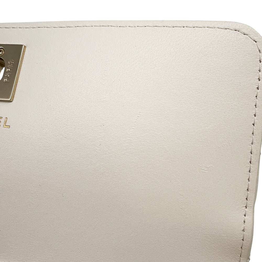 CHANEL Matelasse ChainShoulder Bag WhiteAP4299 Lambskin/Rhinestone