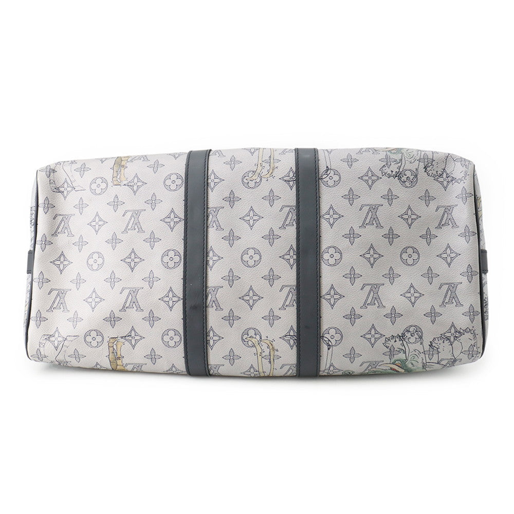 LOUIS VUITTON Keepall Bandouliere GrayM41449 Monogram / Savannah Size 45