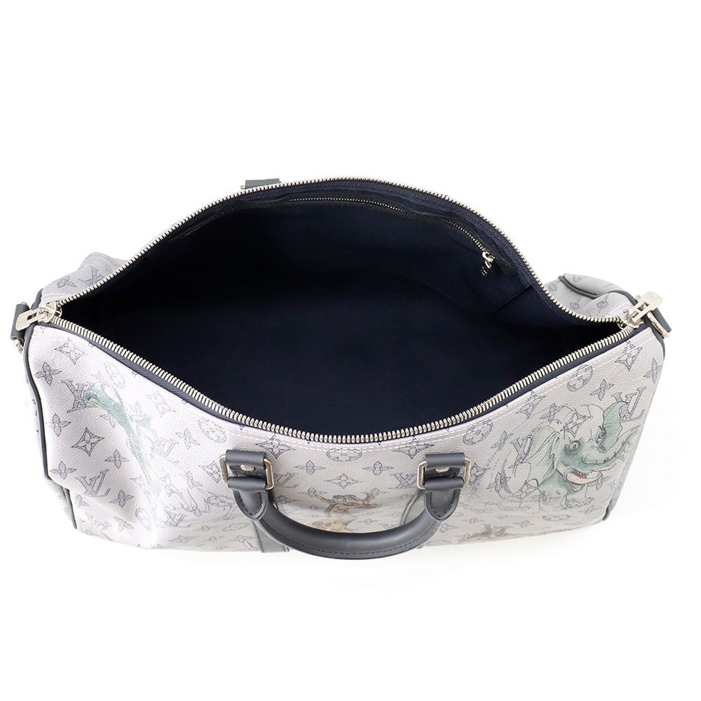 LOUIS VUITTON Keepall Bandouliere GrayM41449 Monogram / Savannah Size 45