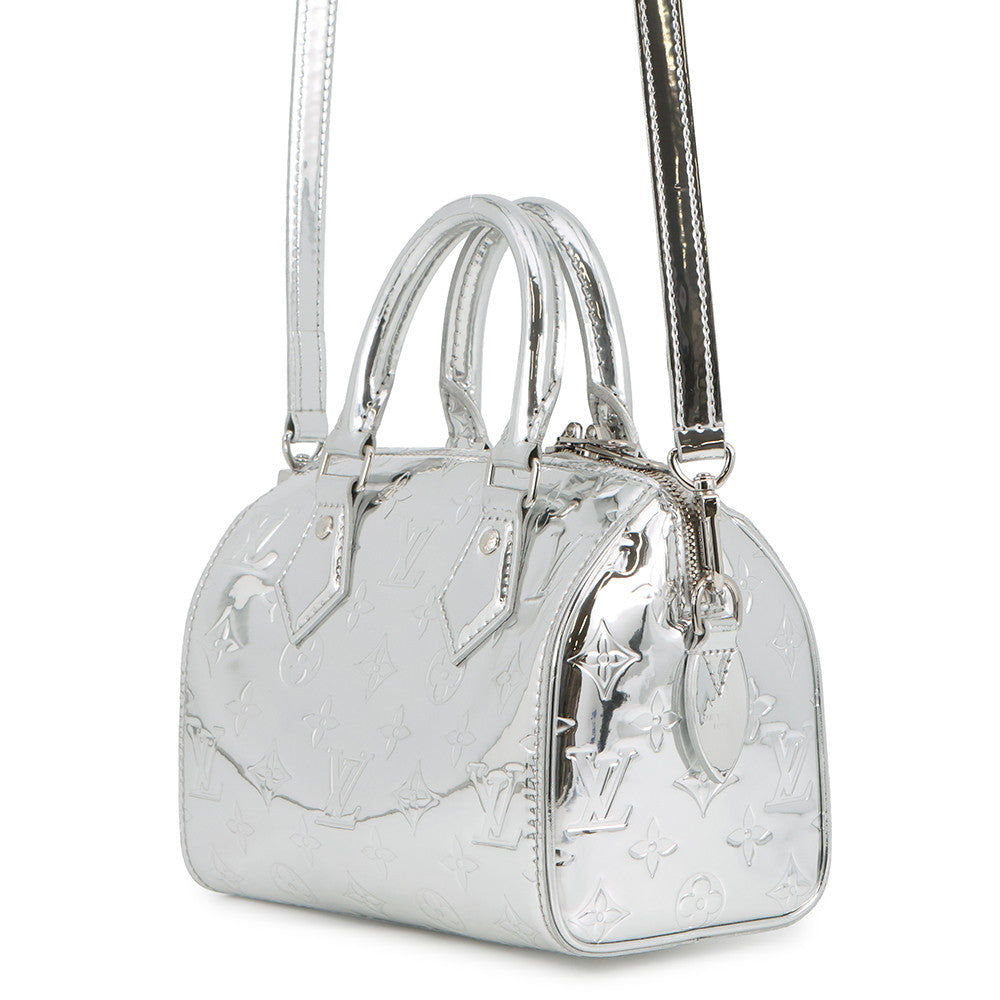 LOUIS VUITTON Speedy Bandouliere SilverM11987 Monogram Miroir Size 20