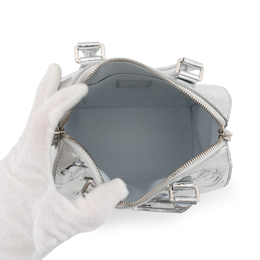 LOUIS VUITTON Speedy Bandouliere SilverM11987 Monogram Miroir Size 20