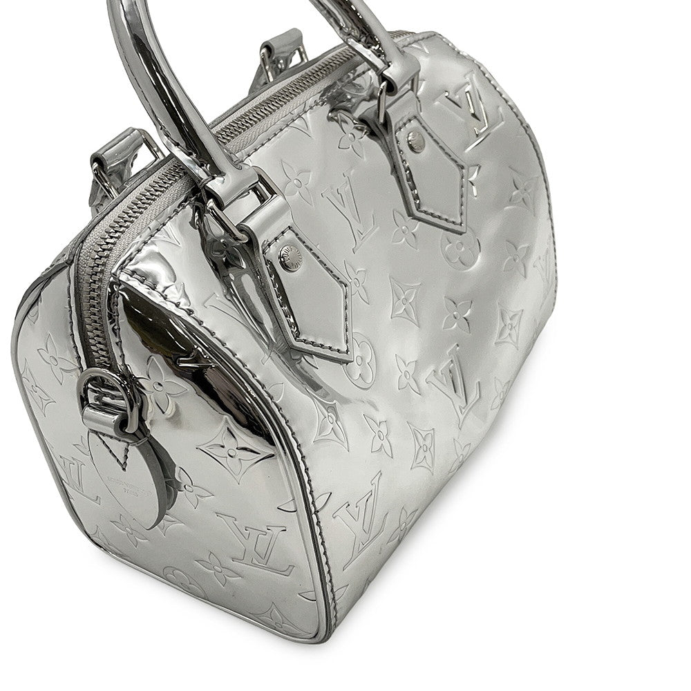 LOUIS VUITTON Speedy Bandouliere SilverM11987 Monogram Miroir Size 20