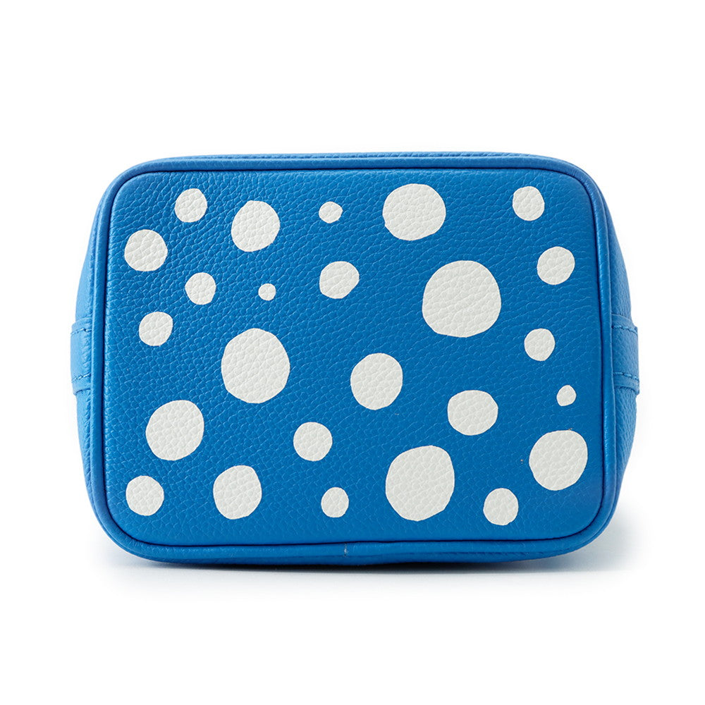 LOUIS VUITTON LV × YK Nano Noe Blue/WhiteM81985 Monogram Empreinte Leather Infinity Dot