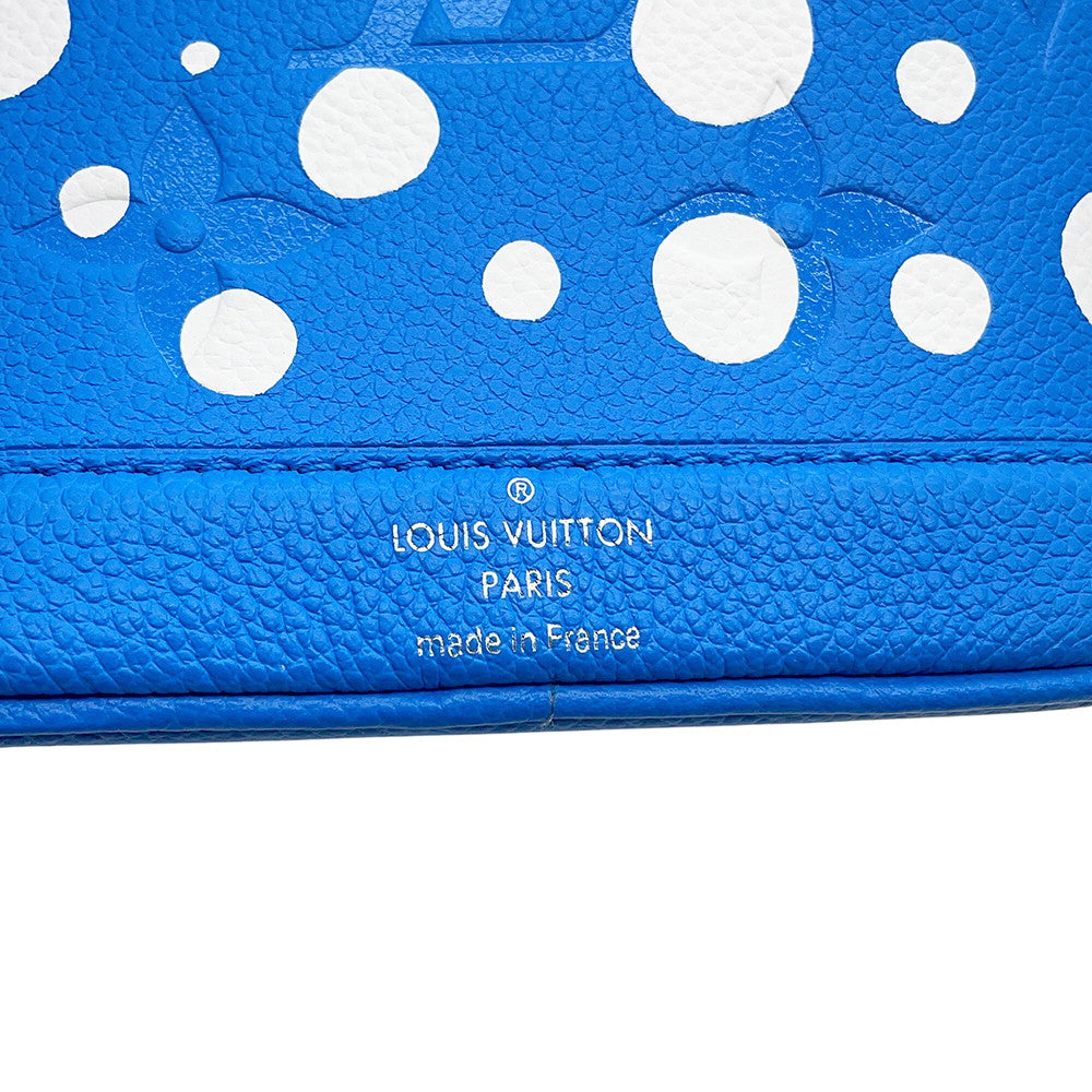 LOUIS VUITTON LV × YK Nano Noe Blue/WhiteM81985 Monogram Empreinte Leather Infinity Dot