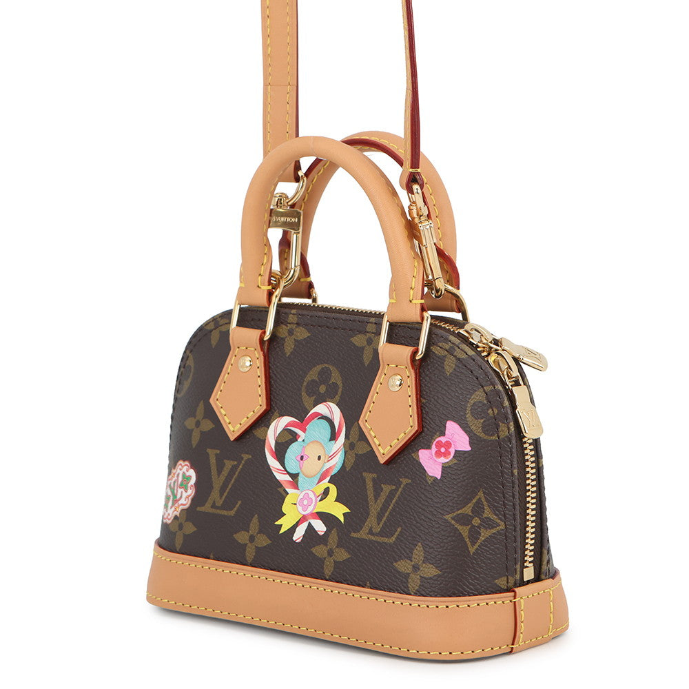 LOUIS VUITTON Nano Alma Vivienne Candy RedM12199 Monogram