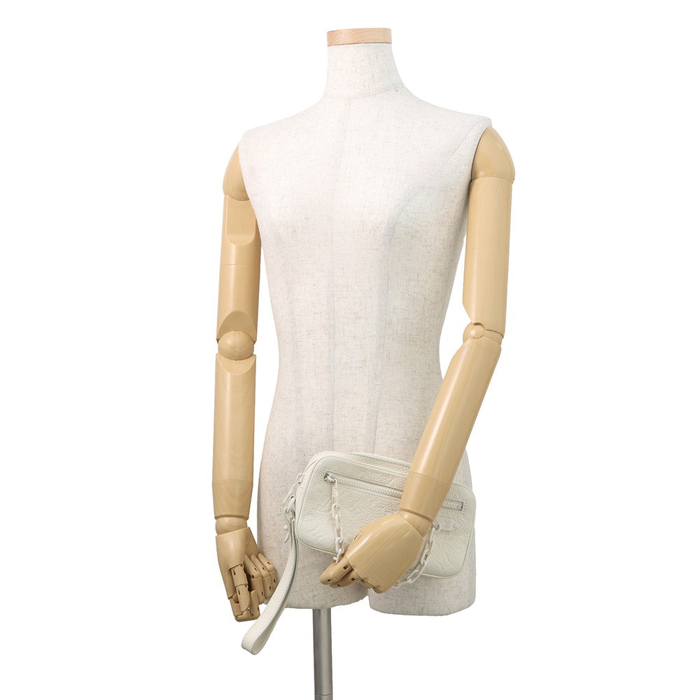 LOUIS VUITTON Pochette Volga WhiteM53551 Monogram Empreinte Leather
