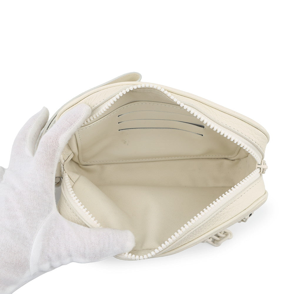 LOUIS VUITTON Pochette Volga WhiteM53551 Monogram Empreinte Leather