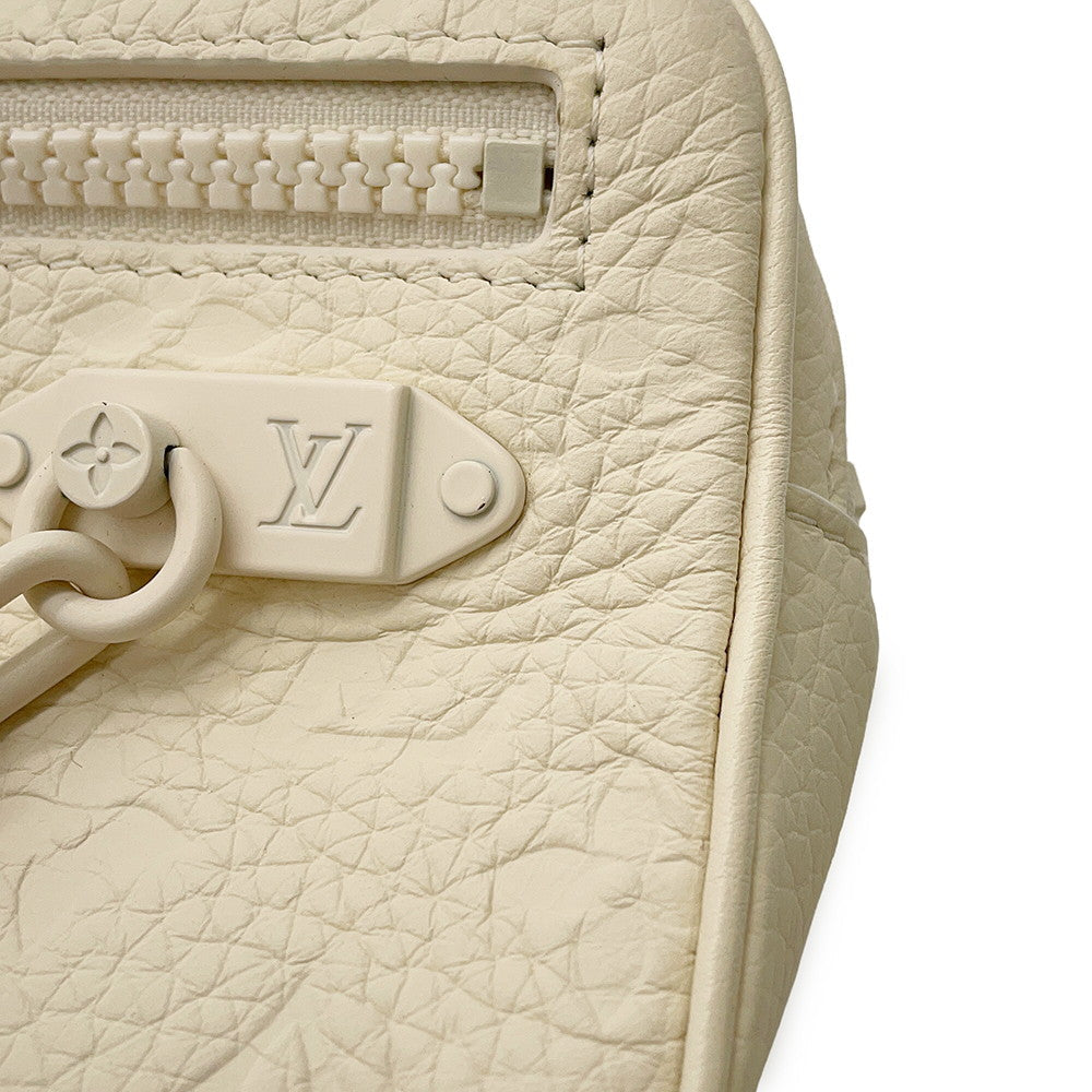 LOUIS VUITTON Pochette Volga WhiteM53551 Monogram Empreinte Leather