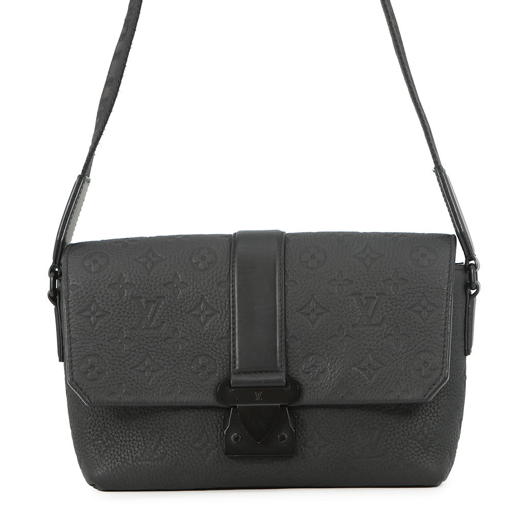 LOUIS VUITTON S Cape Messenger NoirM23741 Monogram・Taurillon