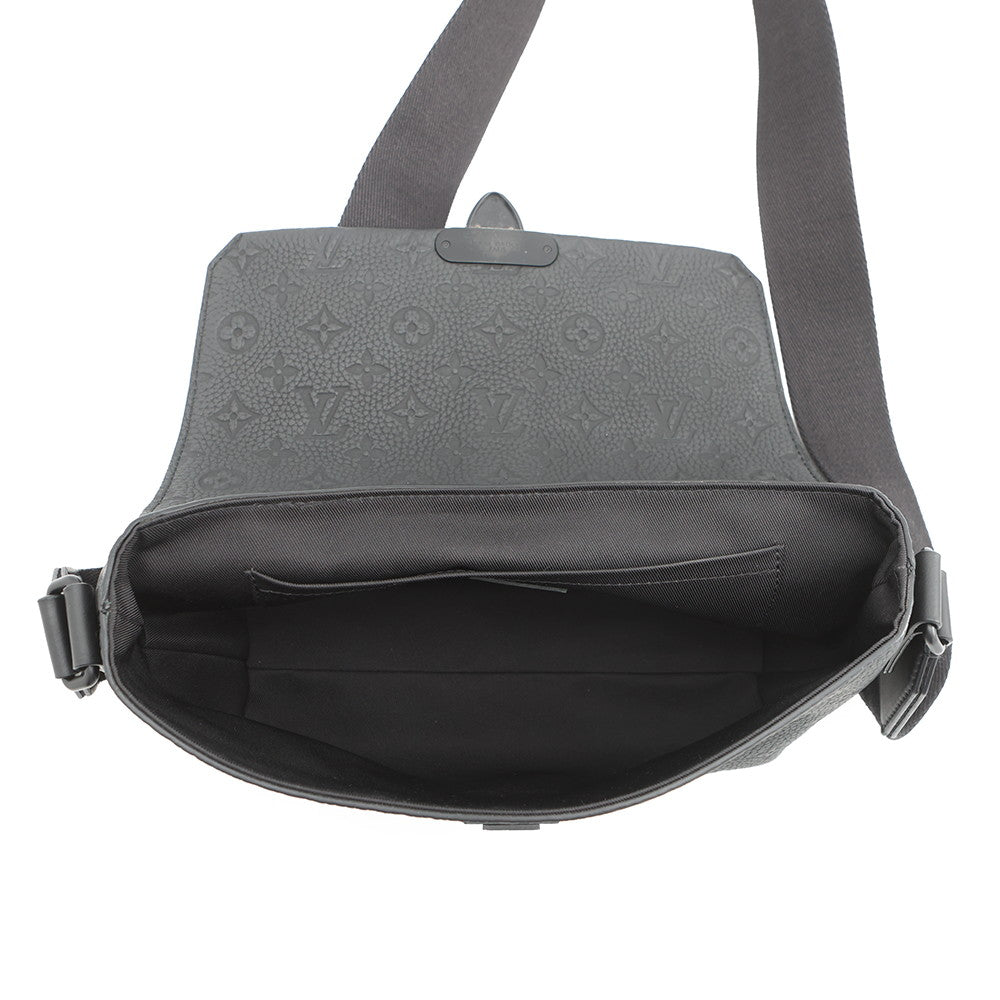 LOUIS VUITTON S Cape Messenger NoirM23741 Monogram・Taurillon