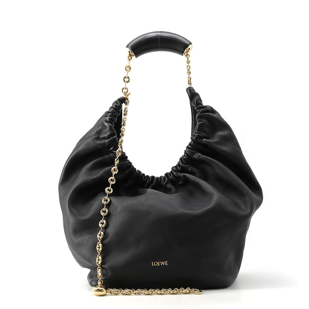 LOEWE Squeeze Bag BlackA914Q37X01 Leather Size Medium