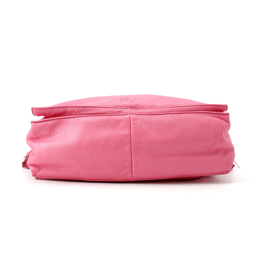 LOEWE Flamenco Shoulder Bag Pink Leather