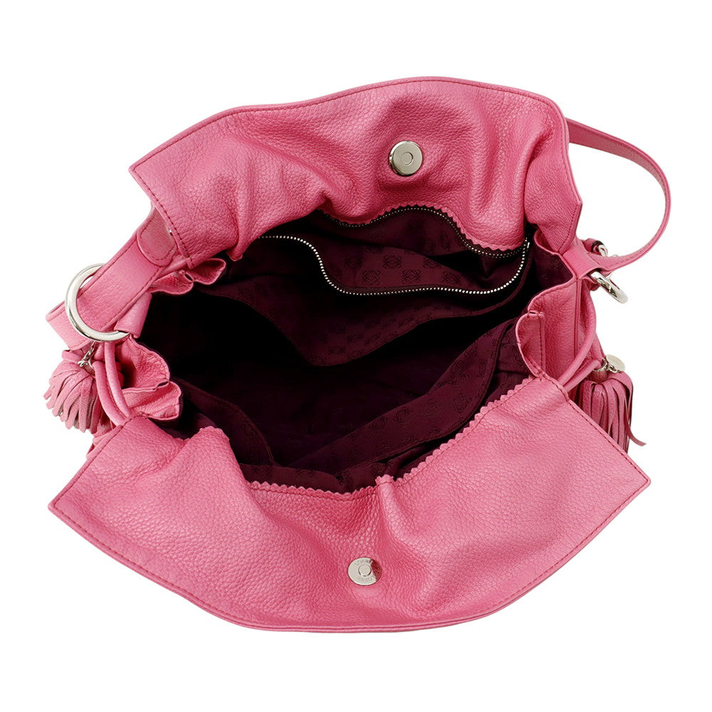 LOEWE Flamenco Shoulder Bag Pink Leather
