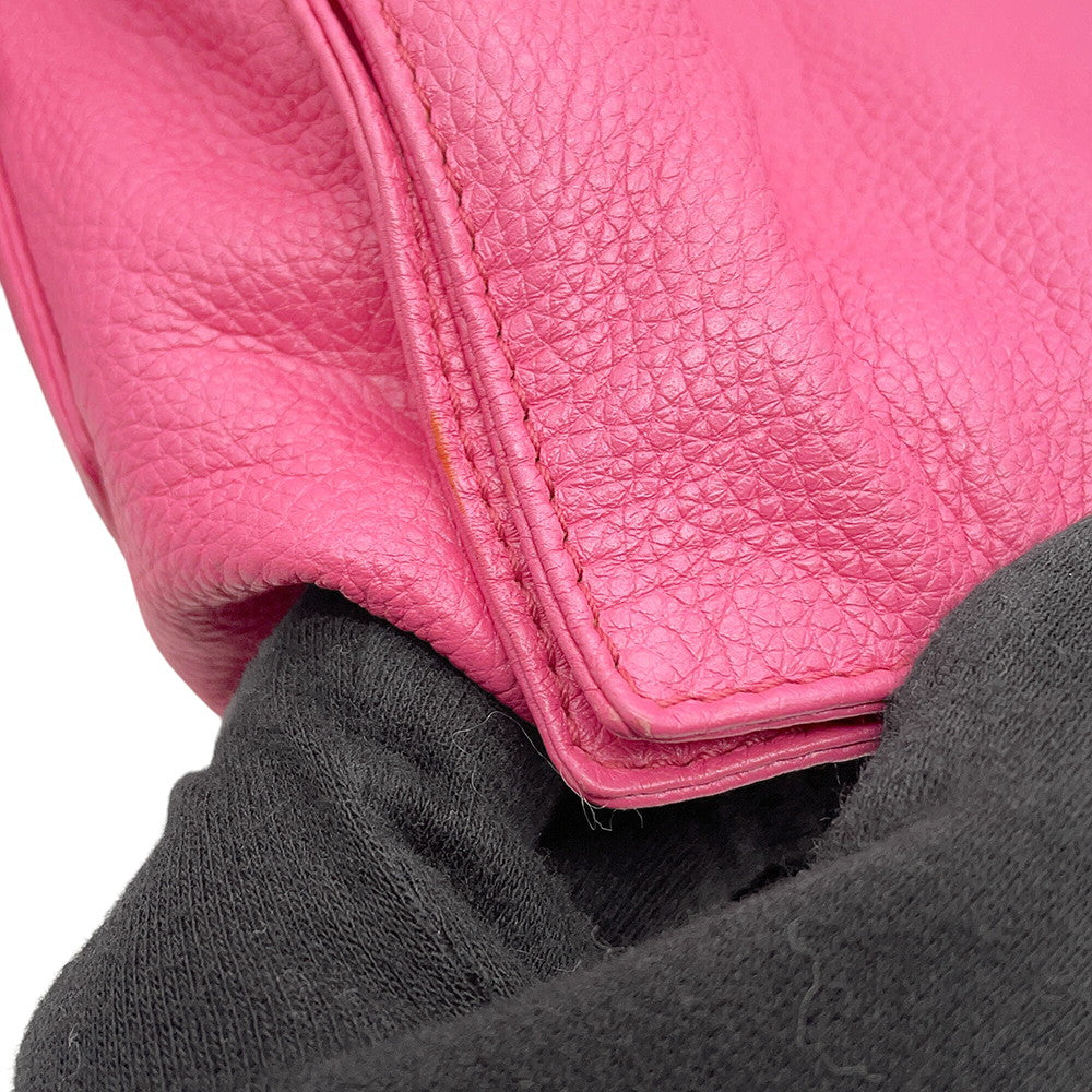LOEWE Flamenco Shoulder Bag Pink Leather