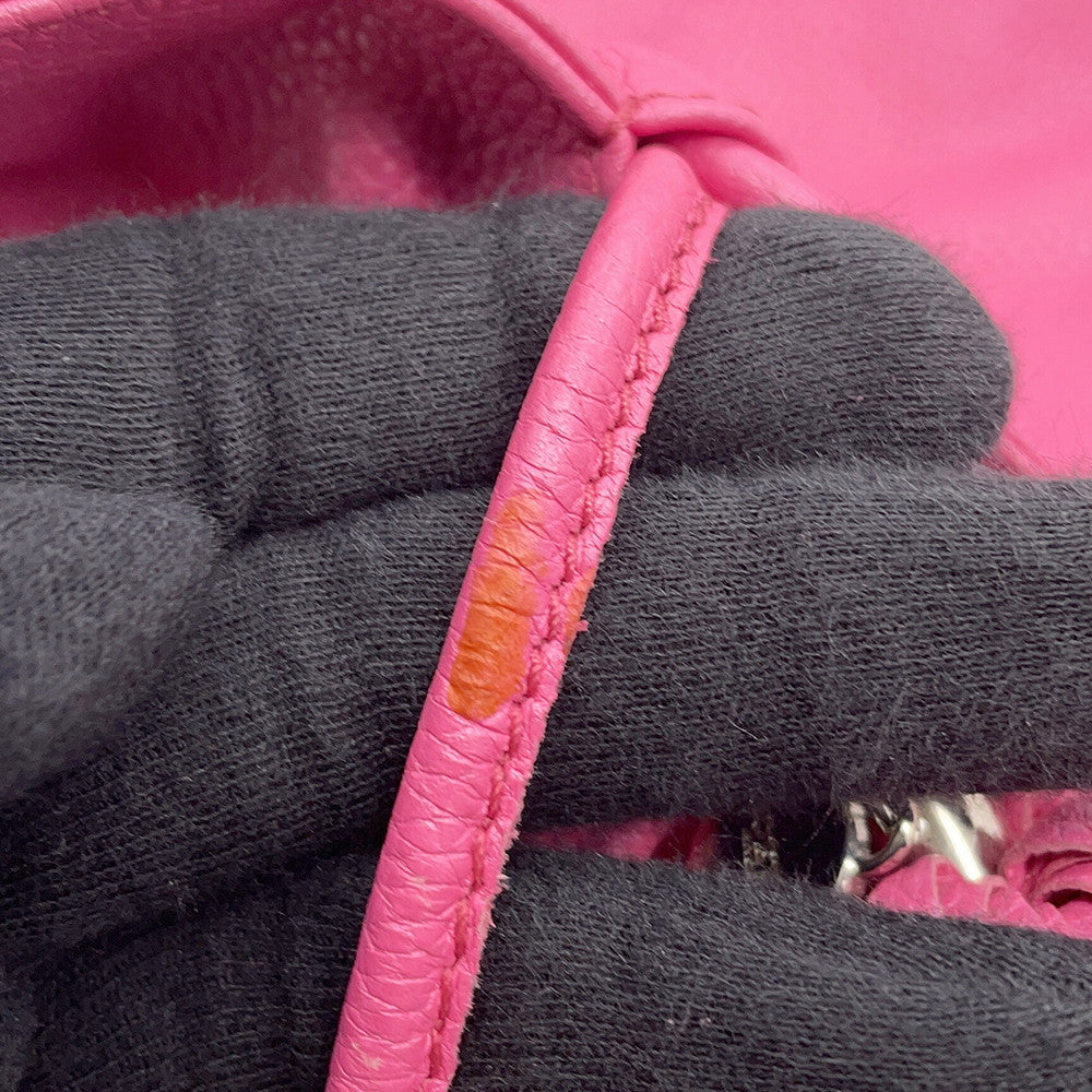 LOEWE Flamenco Shoulder Bag Pink Leather