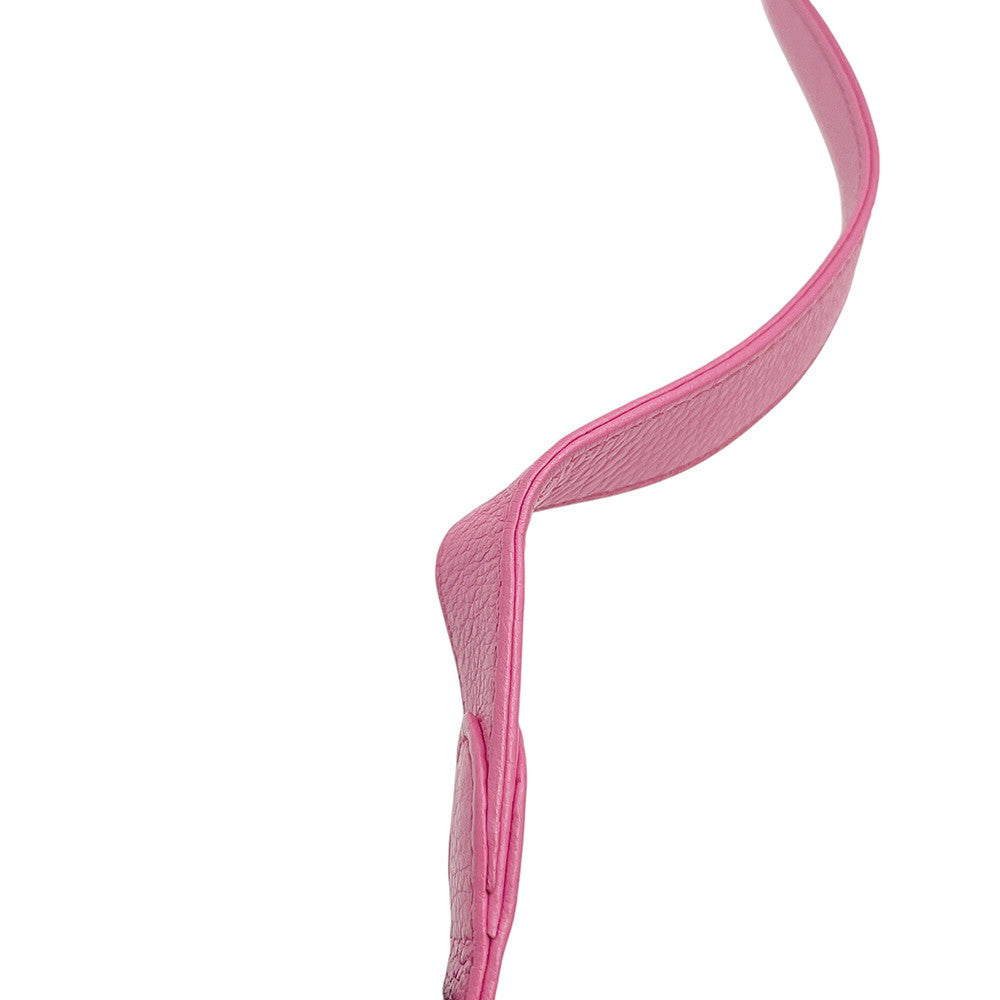 LOEWE Flamenco Shoulder Bag Pink Leather