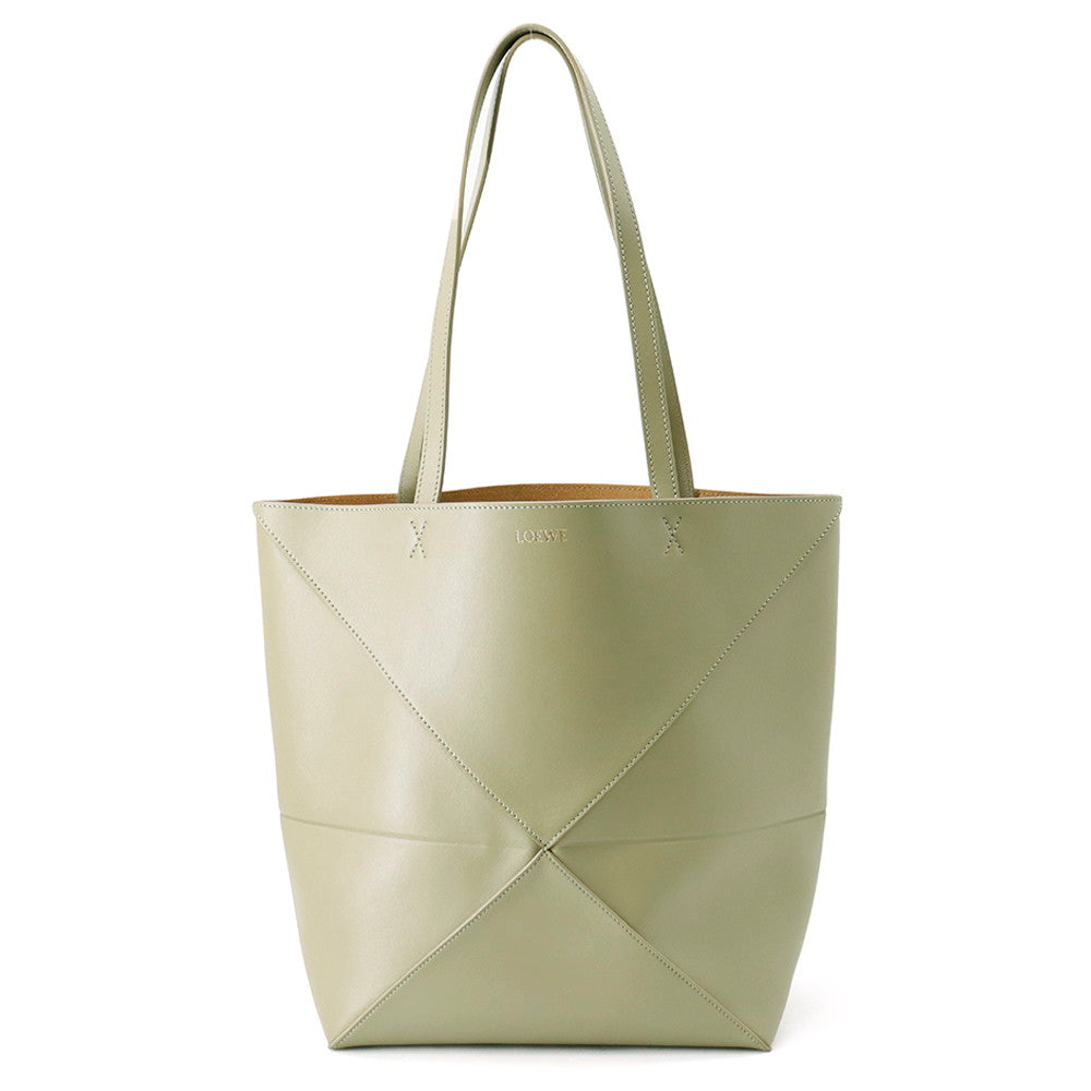 LOEWE Puzzle Fold Tote Bag Moss GreenA657G50X01 Leather