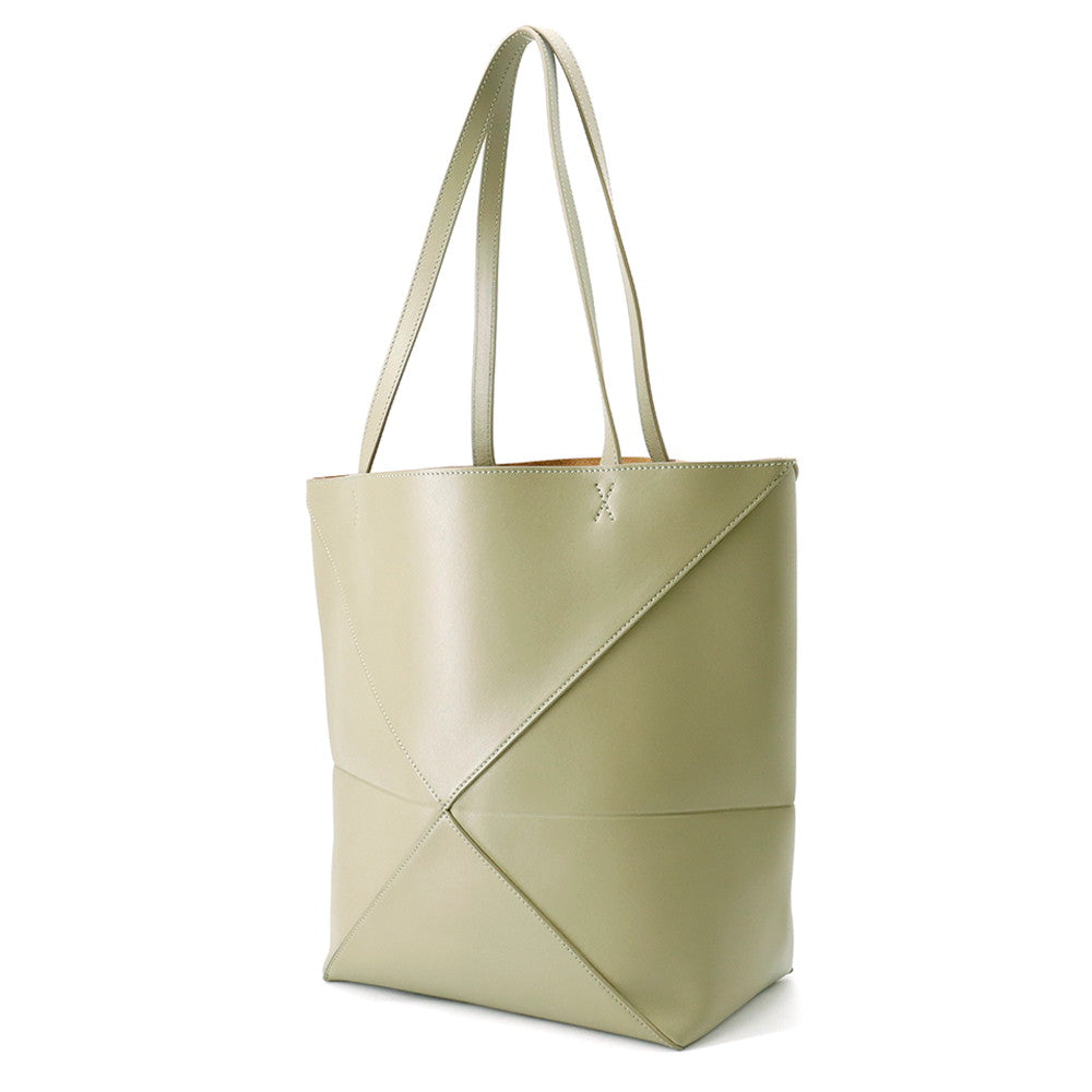 LOEWE Puzzle Fold Tote Bag Moss GreenA657G50X01 Leather