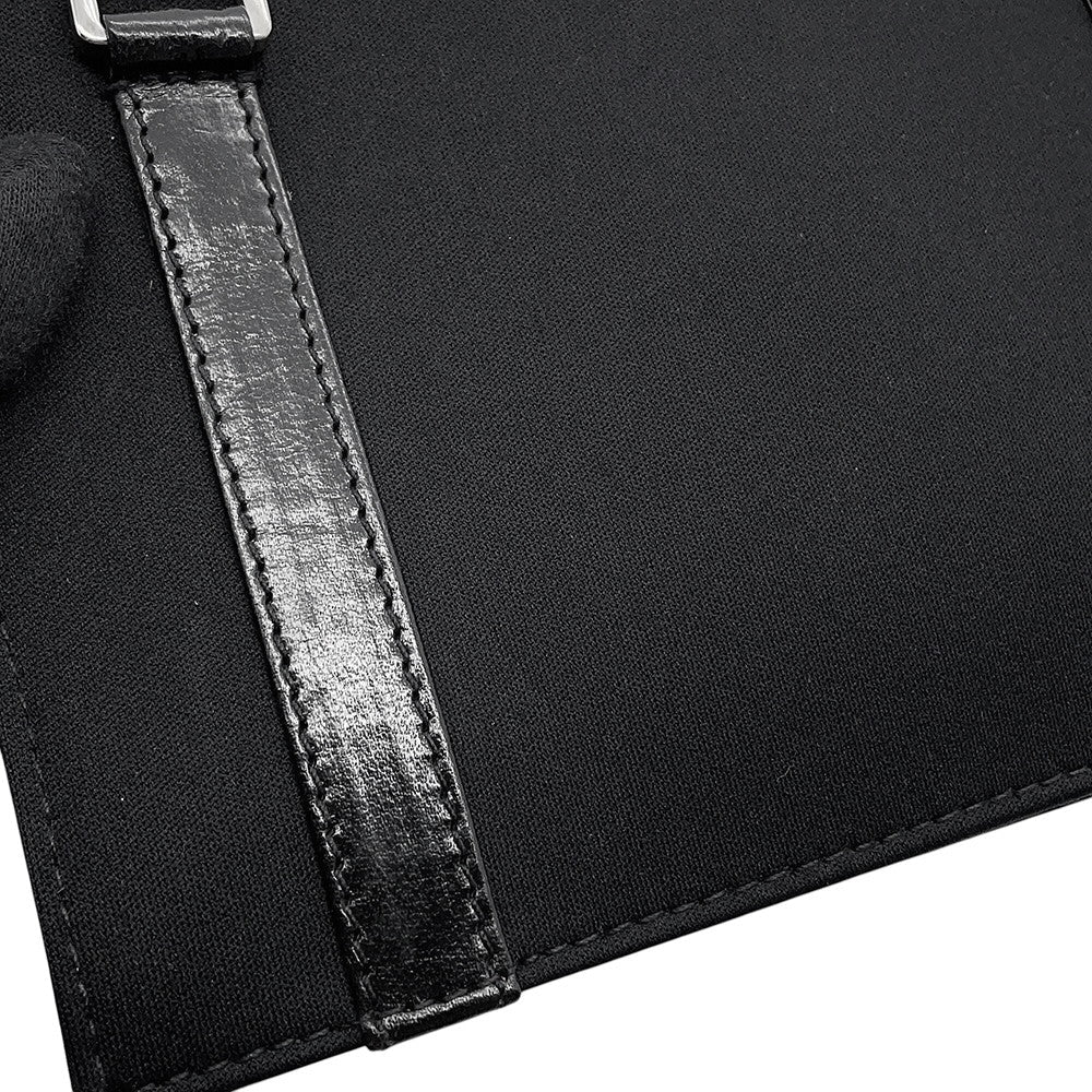 FENDI Shoulder Bag Black Cotton Leather