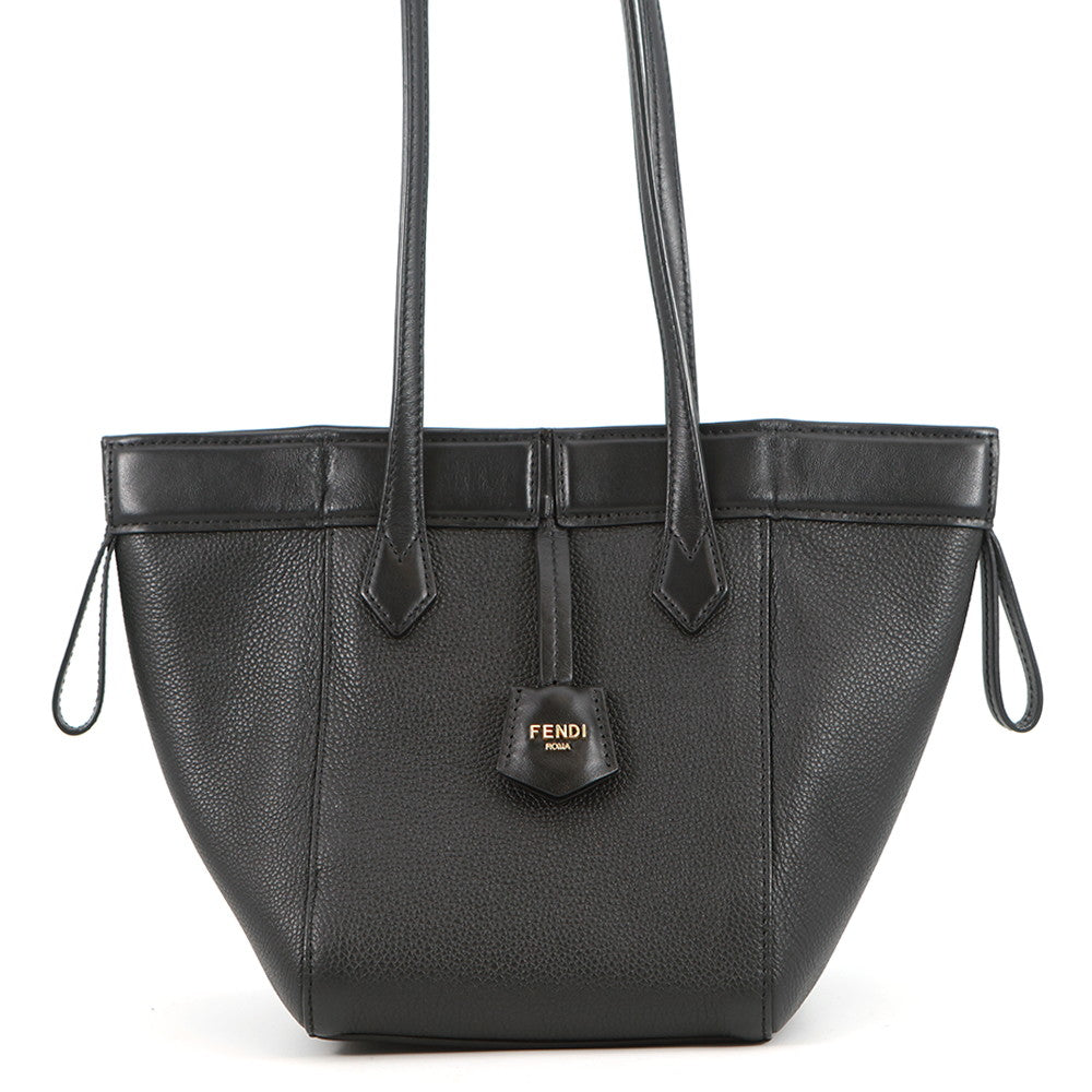 FENDI Origami Shoulder Bag Black8BS083 Leather Size Mini