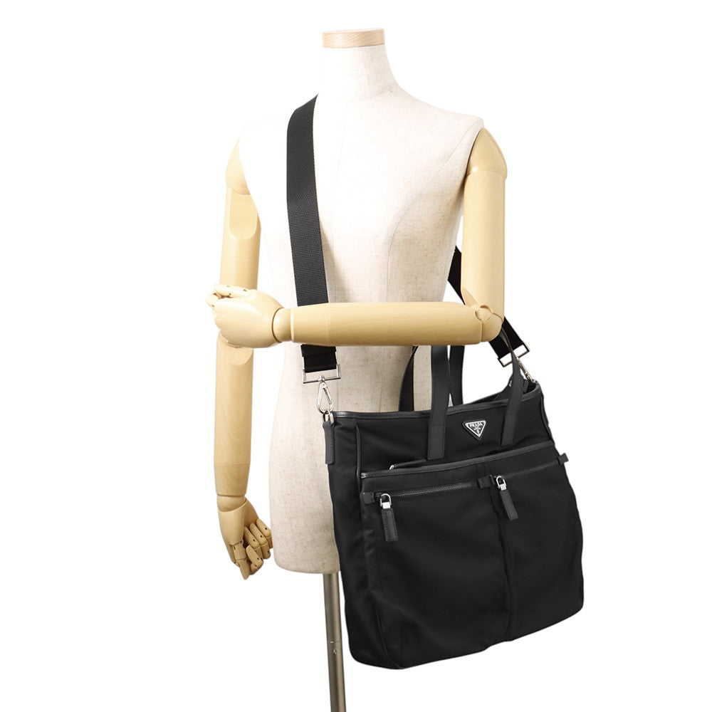 PRADA 2way Tote Bag Black2VG860 Nylon Leather