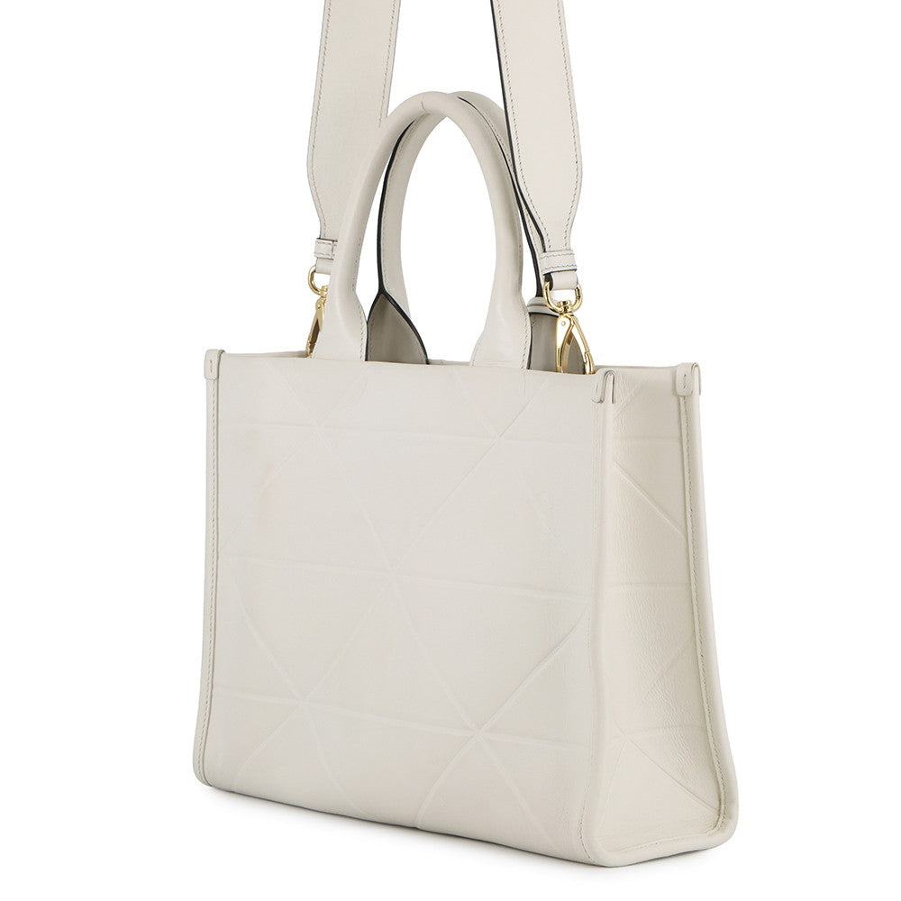 PRADA Symbol Top Titch 2-way Bag White1BA379_ASK_F0009 Leather Size Small
