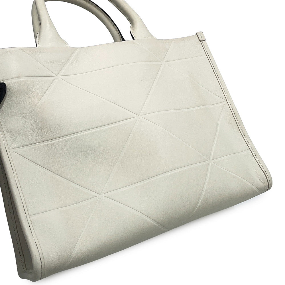 PRADA Symbol Top Titch 2-way Bag White1BA379_ASK_F0009 Leather Size Small