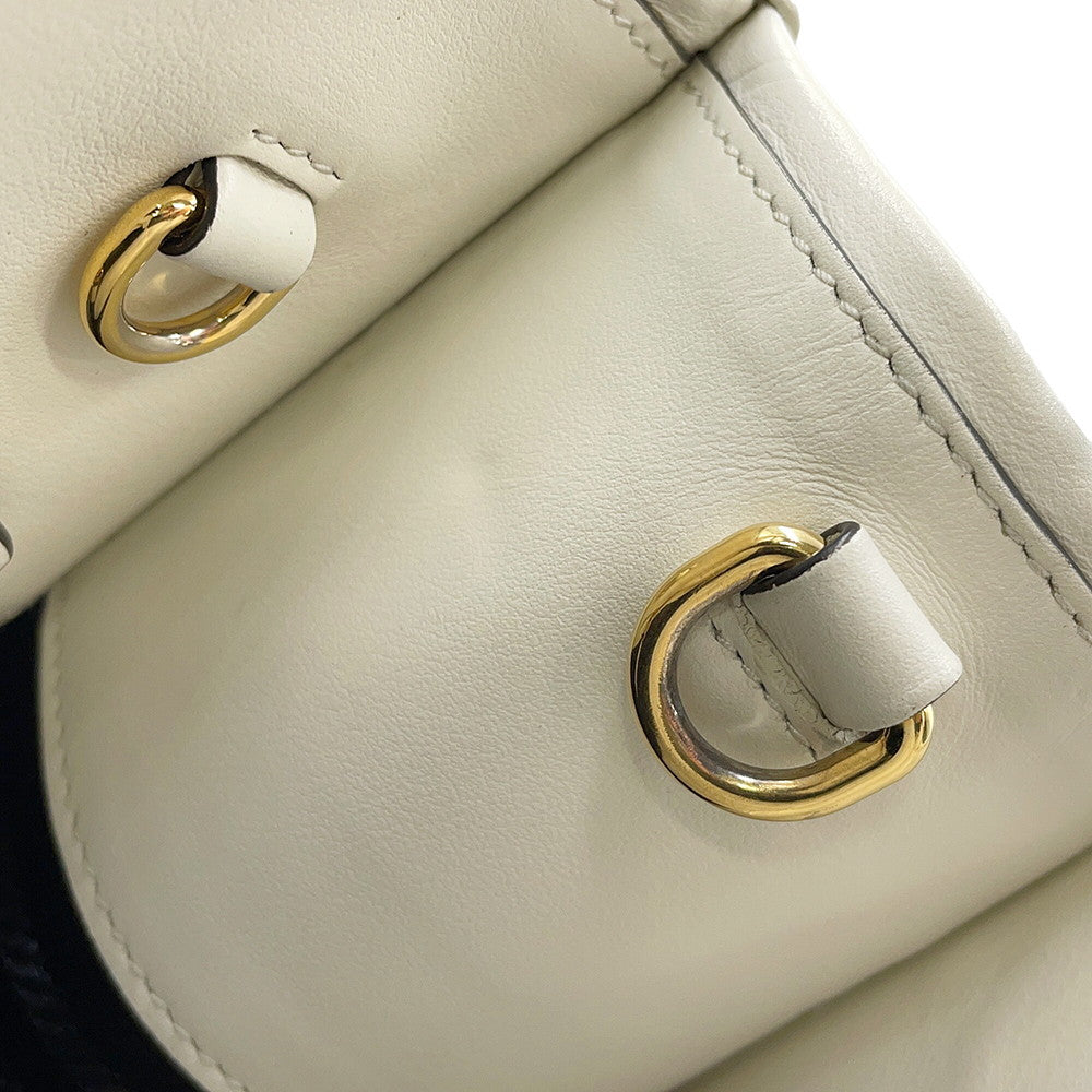 PRADA Symbol Top Titch 2-way Bag White1BA379_ASK_F0009 Leather Size Small