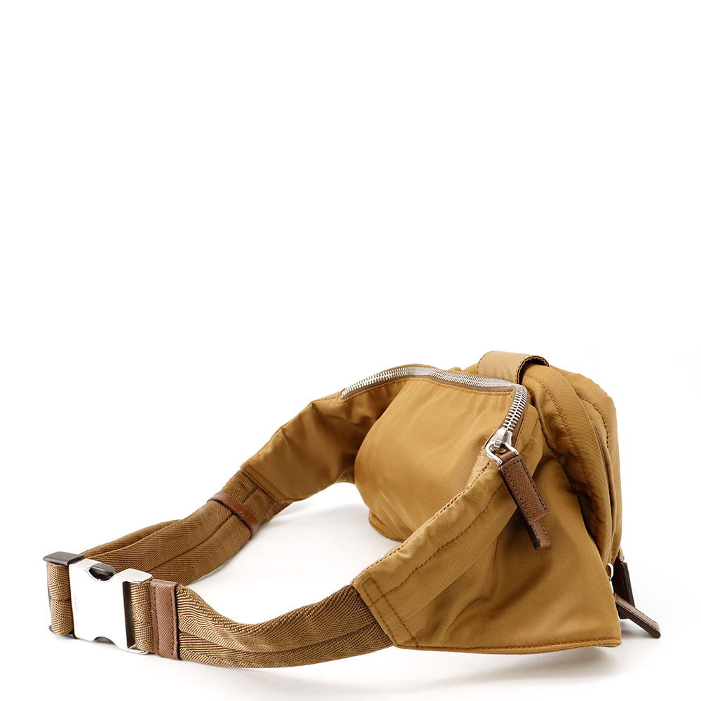 PRADA Logo Crossbody Bag BrownVA0056 Nylon