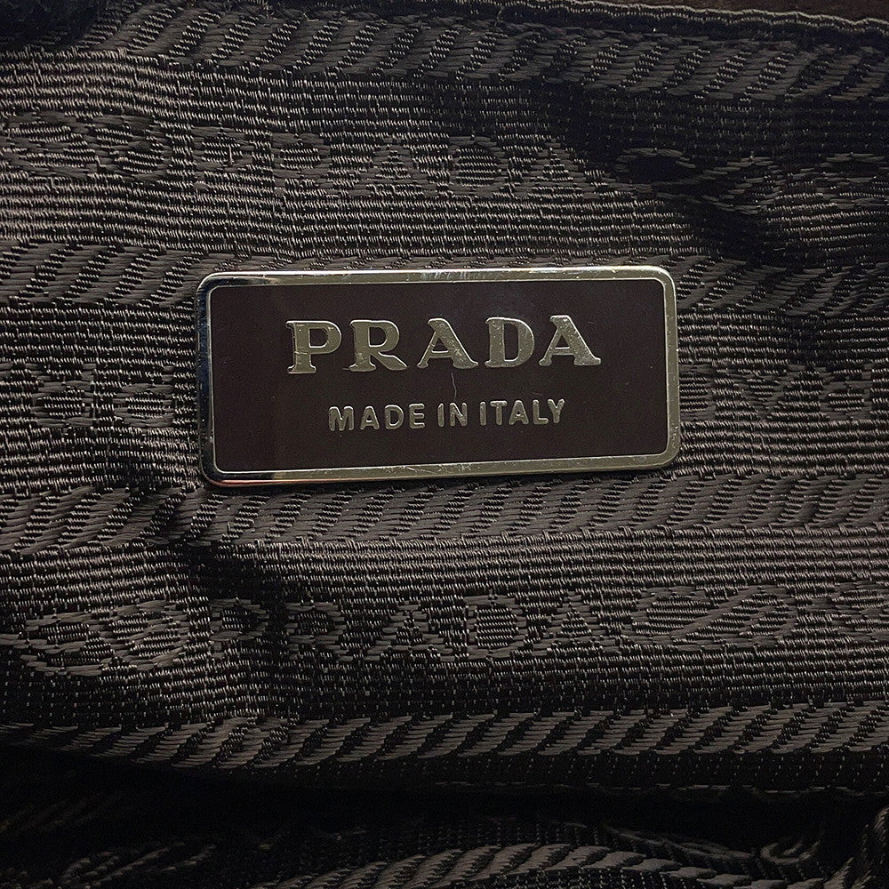 PRADA Logo Crossbody Bag BrownVA0056 Nylon